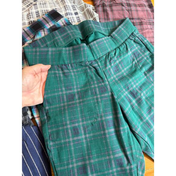 Torrid Plaid Crop Signature Waist Pocket Premium Leggings Lot of 7 Size 0 - Picture 5 of 5